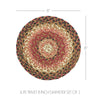 Mayflower Market Trivet Ginger Spice Jute Trivet 8 Set of 3