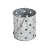 Mayflower Market Votive Candle Holder Votive Candle Holder w/ Punched Stars Galvanized 3.75x3.25x3.25