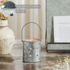 Mayflower Market Votive Candle Holder Votive Candle Holder w/ Punched Stars Galvanized 3.75x3.25x3.25