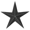 Mayflower Market Wall Hanging Faceted Metal Star Black Wall Hanging 24x24