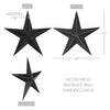 Mayflower Market Wall Hanging Faceted Metal Star Black Wall Hanging 24x24