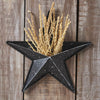 Mayflower Market Wall Hanging Faceted Metal Star Black Wall Hanging w/ Pocket 12x12