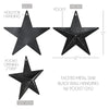 Mayflower Market Wall Hanging Faceted Metal Star Black Wall Hanging w/ Pocket 12x12