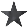 Mayflower Market Wall Hanging Faceted Metal Star Black Wall Hanging w/ Pocket 12x12