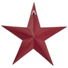 Mayflower Market Wall Hanging Faceted Metal Star Burgundy Wall Hanging 12x12