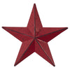 Mayflower Market Wall Hanging Faceted Metal Star Burgundy Wall Hanging 4x4