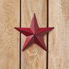 Mayflower Market Wall Hanging Faceted Metal Star Burgundy Wall Hanging 8x8