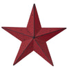 Mayflower Market Wall Hanging Faceted Metal Star Burgundy Wall Hanging 8x8