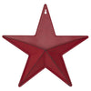 Mayflower Market Wall Hanging Faceted Metal Star Burgundy Wall Hanging w/ Pocket 12x12