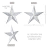 Mayflower Market Wall Hanging Faceted Metal Star Galvanized Wall Hanging 12x12