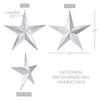 Mayflower Market Wall Hanging Faceted Metal Star Galvanized Wall Hanging 24x24