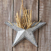 Mayflower Market Wall Hanging Faceted Metal Star Galvanized Wall Hanging w/ Pocket 12x12