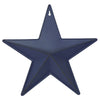 Mayflower Market Wall Hanging Faceted Metal Star Navy Wall Hanging w/ Pocket 12x12