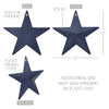 Mayflower Market Wall Hanging Faceted Metal Star Navy Wall Hanging w/ Pocket 12x12