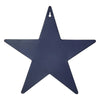 Mayflower Market Wall Hanging Faceted Metal Star Navy Wall Hanging w/ Pocket 12x12