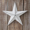 Mayflower Market Wall Hanging Faceted Metal Star White Wall Hanging 12x12