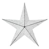 Mayflower Market Wall Hanging Faceted Metal Star White Wall Hanging 12x12