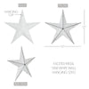 Mayflower Market Wall Hanging Faceted Metal Star White Wall Hanging 12x12