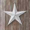 Mayflower Market Wall Hanging Faceted Metal Star White Wall Hanging 24x24