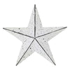 Mayflower Market Wall Hanging Faceted Metal Star White Wall Hanging 4x4