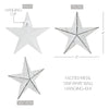 Mayflower Market Wall Hanging Faceted Metal Star White Wall Hanging 4x4