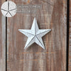 Mayflower Market Wall Hanging Faceted Metal Star White Wall Hanging 4x4