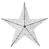 Mayflower Market Wall Hanging Faceted Metal Star White Wall Hanging 8x8