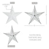 Mayflower Market Wall Hanging Faceted Metal Star White Wall Hanging 8x8