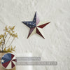 Mayflower Market Wall Hanging Painted Metal American Flag Theme Star 12x12