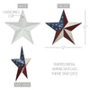 Mayflower Market Wall Hanging Painted Metal American Flag Theme Star 12x12