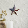 Mayflower Market Wall Hanging Painted Metal American Flag Theme Star 12x12