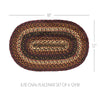 Oak & Asher Placemat Beckham Jute Oval Placemat Set of 6 12x18