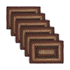Oak & Asher Placemat Beckham Jute Rect Placemat Set of 6 10x15