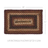 Oak & Asher Placemat Beckham Jute Rect Placemat Set of 6 12x18