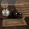 Oak & Asher Placemat Espresso Jute Rect Placemat Set of 6 10x15