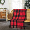 Harper Red Black Buffalo Check Woven Throw 50x60 - The Village Country Store 