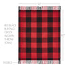 Harper Red Black Buffalo Check Woven Throw 50x60 - The Village Country Store 