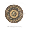 Oak & Asher Trivet Espresso Jute Trivet 8 Set of 3