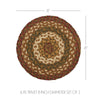 Oak & Asher Trivet Tea Cabin Jute Trivet 8 Set of 3