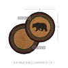 Oak & Asher Trivet Wyatt Stenciled Bear Jute Trivet 8 Set of 3