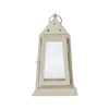 Metal Lantern Antique White Tealight Holder 9x5x5 - The Village Country Store 