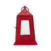 Metal Lantern Barn Red Tealight Holder 7x4.5x4.5 - The Village Country Store 