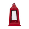 Metal Lantern Barn Red Tealight Holder 9x5x5 - The Village Country Store 