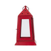 Metal Lantern Barn Red Tealight Holder 9x5x5 - The Village Country Store 