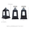 Metal Lantern Black Tealight Holder 7x4.5x4.5 - The Village Country Store 