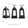 Metal Lantern Black Tealight Holder 9x5x5 - The Village Country Store 