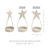 Star Tealight Holder Antique White Set of 4 4x1.75x1.75 - The Village Country Store 