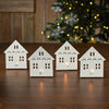 Tealight Holder House Antique White Set of 4 4.5x3.75x2.25 - The Village Country Store 