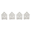 Tealight Holder House Antique White Set of 4 4.5x3.75x2.25 - The Village Country Store 