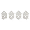 Tealight Holder House Antique White Set of 4 4.5x3.75x2.25 - The Village Country Store 